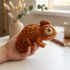Autumn Spice Chameleon Amigurumi Free Crochet Pattern