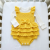 Sunshine Yellow Cheerful Baby Romper Free Crochet Pattern