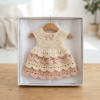 Vanilla Blush Tiered Baby Dress Free Crochet Pattern