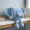 Baby Blue Elephant Toilet Paper Cozy Free Crochet Pattern