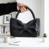 Butter Yellow Bow Bag Free Crochet Pattern