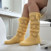 Buttercream Yellow Sunshine Crochet Boots Free Pattern