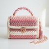 Cherry Blossom Pink Spring Braided Bag Free Crochet Pattern
