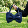 Midnight Navy Bow Shoulder Purse Free Crochet Pattern