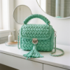 Mint Green Woven Bag on Vanity Free Pattern