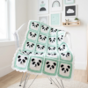 Panda Bear Granny Square Baby Blanket Free Crochet Pattern