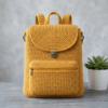Warm Mustard Yellow Crochet Backpack Free Pattern