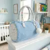 Baby Blue Bunny Easter Barrel Bag Free Crochet Pattern