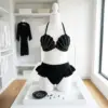 Black Pearl Gothic Shell Crochet Bikini Pattern