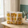 Golden Honey Granny Square Bag Free Crochet Pattern