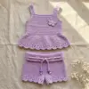 Lavender Fields Baby Set Free Crochet Pattern