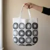 Monochrome Gray Granny Square Bag Free Crochet Pattern