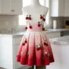Strawberry Garden Party Dress Free Crochet Pattern