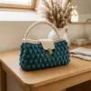 Teal Bohemian Bobble Bag Free Crochet Pattern