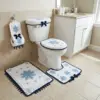 Blue Snowflake Bathroom Set Free Crochet Pattern