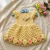 Buttercream Rosette Baby Dress Free Crochet Pattern