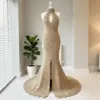 Champagne Gold Diamond Lattice Mermaid Gown Free Crochet Pattern