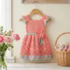 Coral Reef Summer Baby Dress Free Crochet Pattern