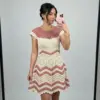 Dusty Rose Romantic Lace Dress Free Crochet Pattern