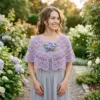 Lavender Dreams Lace Capelet Free Crochet Pattern