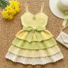 Lemon Garden Tiered Ruffle Dress Free Crochet Pattern