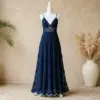 Midnight Navy Pineapple Maxi Dress Free Crochet Pattern
