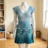 Ocean Blue Beach Dress Free Crochet Pattern