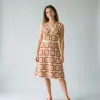 Terracotta Boho Granny Square Dress Free Crochet Pattern