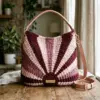 Berry Blush Sunburst Hobo Bag Free Crochet Pattern