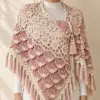 Blush Pearl Butterfly Shawl Crochet Pattern