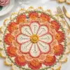 Coral Citrus Lace Placemat Crochet Pattern