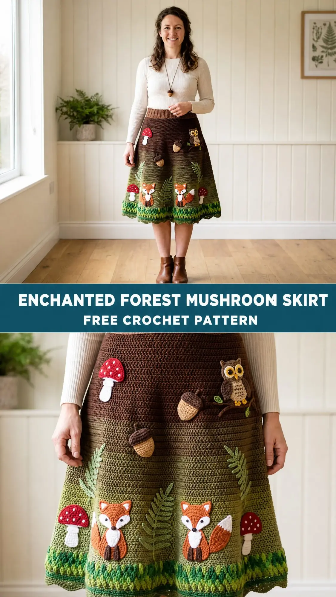Enchanted Forest Mushroom Skirt Free Crochet Pattern