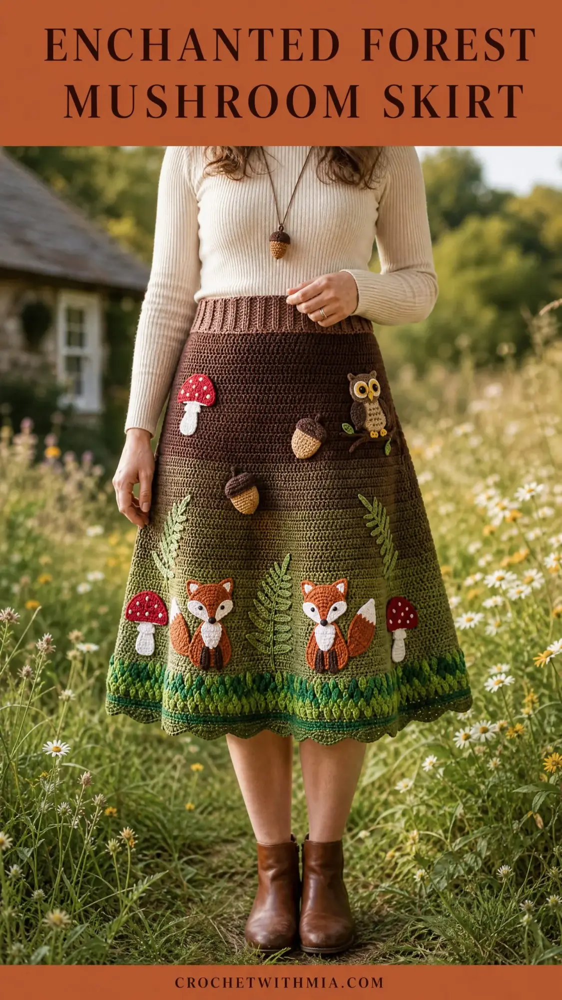 Enchanted Forest Mushroom Skirt Free Crochet Pattern