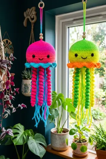 Glow in the Dark Jellyfish Amigurumi Free Crochet Pattern