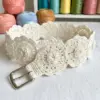 Ivory Bridal Lace Belt Free Crochet Pattern