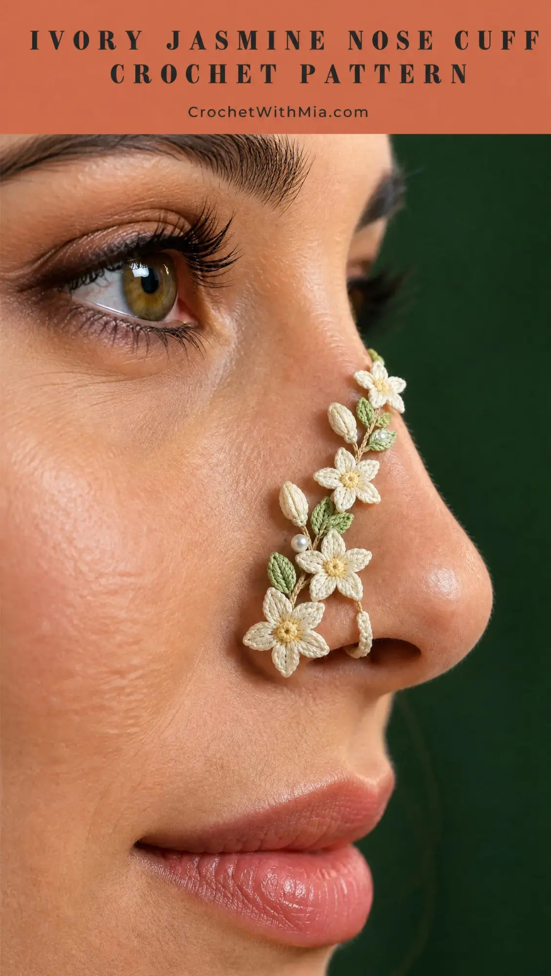Ivory Jasmine Nose Cuff Crochet Pattern