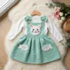 Kitty Cat Pinafore Dress Free Crochet Pattern