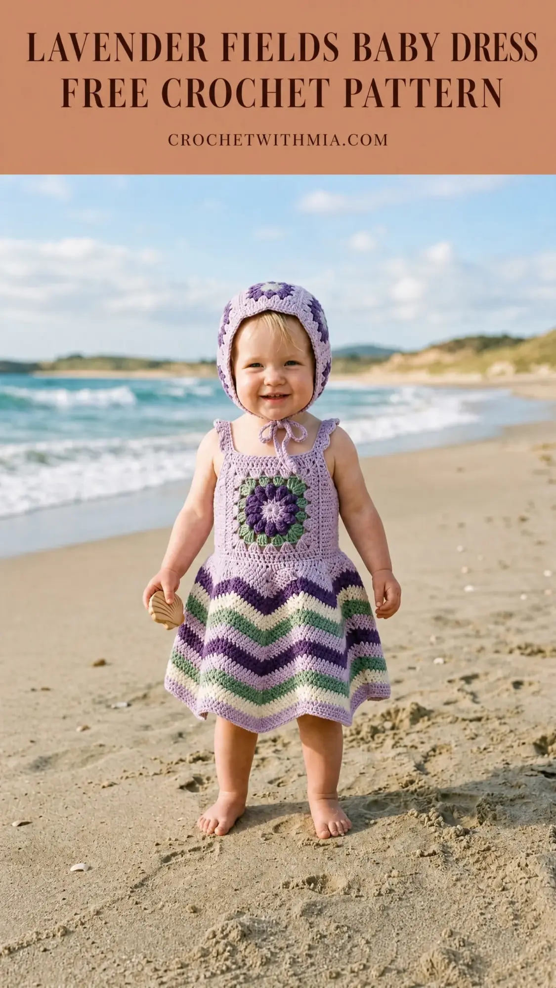 Lavender Fields Baby Dress Free Crochet Pattern