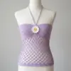 Lavender Fields Daisy Halter Top Free Crochet Pattern
