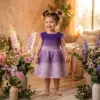 Lilac Ombre Spring Dress Free Crochet Pattern