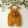 Lion Cub Baby Romper Free Crochet Pattern