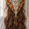 Marigold Leaf Hair Kerchief Crochet Pattern