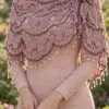 Mauve Butterfly Lace Shawl Crochet Pattern