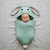 Mint Bunny Baby Cocoon Blanket Free Crochet Pattern