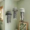 Monochrome Gray Jellyfish Trio Free Crochet Pattern