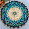 Peacock Feather Placemat Crochet Pattern