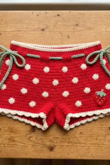 Strawberry Fields Crochet Shorts Free Crochet Pattern