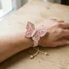 Sunshine Yellow Butterfly Charm Bracelet Free Crochet Pattern