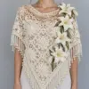 White Lily Lace Shawl Crochet Pattern