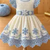 Winter Ivory Snowflake Dress Crochet Pattern